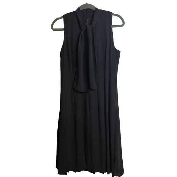 Cynthia Howie Maggy Boutique Ladies Sleeveless Little Black Dress – Neck Tie, 6 - Picture 4 of 6